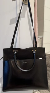 YVES SAINT LAURENT BLACK SAC DE JOUR-MEDIUM-BRAND NEW W/TAG-NO DUSTBAG! - Picture 1 of 12