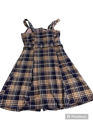 VETEMENTS Abito SO Bib Navy con cintura taglia M marrone navy stile vintage abito molto classico