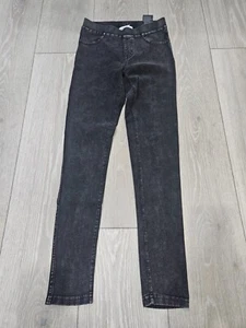 H&M Soft Stretchy Skinny Black Denim Jeggings size 10/11 - Picture 1 of 5