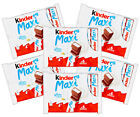 6X Kinder Maxi Barrette Ricoperte di Cioccolato al Latte Ripieno al Latte 126g