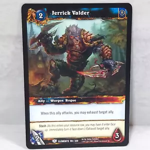 World Of Warcraft War Of The Elements Jerrick Valder 118/220 TCG Card - Picture 1 of 2