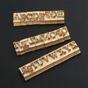 26X Alphabet Captal Letter Times Roman Stamp Mold Leather Wood Cake Craft - Picture 1 of 6