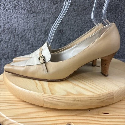 Zapatos sin cordones Peter Kaiser Kitten de tacón para mujer 5,5 cuero beige crema Foto 1 de 4