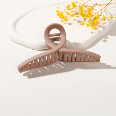 Mujeres Acrílico Tiburón Clip Garra de Pelo Agarre Geométrico Cangrejo Pinza Horquilla Prendas para la cabeza Foto 1 de 4