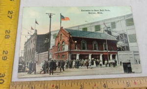 Entrance to Baseball Detroit Error C. 1916 postcard League Park Cleveland - Picture 1 of 2