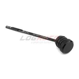 For Harley Touring FLHS 1993-1998 Oil Dipstick Filler Fill Tank Plug Cap Black - Picture 1 of 9