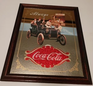 1994 Coca Cola Mirror 1939 Through The Years Vintage Car Always Refreshing Frame - Picture 1 of 3