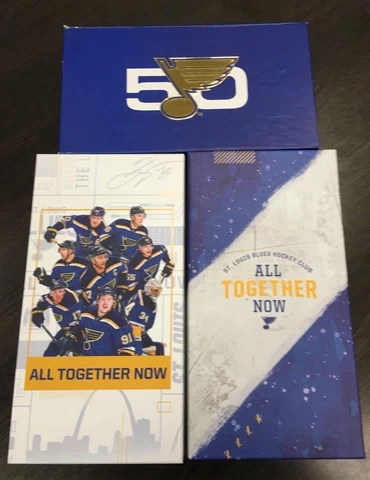 St. Louis Blues Season Ticket Holder Box Lot 2016-17 2017-18 2018-19 RARE Cover