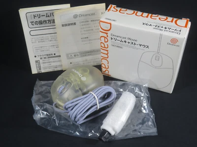 dreamcast DC mouse sega controller pad Japan jp hkt-9900 official boxed manual - Image 1 of 4