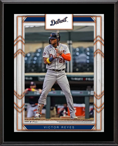 Victor Reyes Detroit Tigers 10.5" x 13" Sublimated Player Plaque Cover