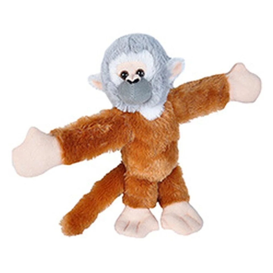 Wild Republic Huggers Squirrel Monkey Plush Slap Bracelet Stuffed Animal