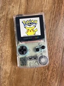 Nintendo Gameboy Color Color Game Boy RETROILUMINADO IPS Q5 V2 GBC Hielo Transparente - Imagen 1 de 3