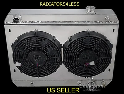 CUBIERTA RADIADOR CHAMPION 4 FILAS Y VENTILADORES 12" 63 64 65 CHEVY NOVA II 4.6L 5.3L 5.4L Foto 1 de 2