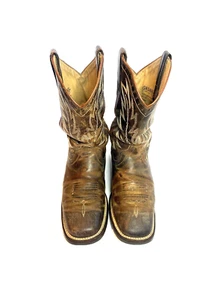 Shyanne Xero Gravity Brown Leather Western Boots Women Size 7 M Made In Mexico - Picture 1 of 16