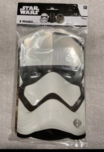 Star Wars 8 ct party masks storm trooper Chewbacca darth Vader - Picture 1 of 2