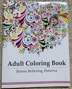 NEW Adult Coloring Book 48 Stress Relieving patterns  2015 - Picture 1 of 2