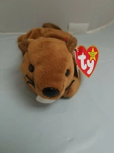 TY Beanie Baby - 1995 Bucky der Biber 8,5 Zoll - NEU MIT ETIKETT KOSTENLOSER VERSAND - Bild 1 von 9