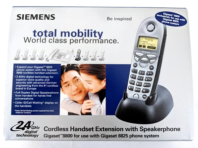 SIEMENS 8800 GIGASET 2LINE CORDLESS HANDSET FOR GIGASET 8825 | NEW IN SEALED BOX - Image 1 of 3
