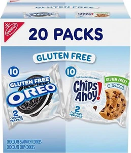 OREO & CHIPS AHOY! Gluten Free Cookies Variety Pack 20 Snack Packs - Picture 1 of 5