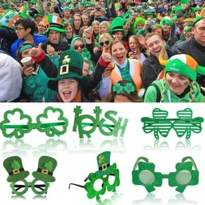 Irish Festival Series Clover Glasses St. Patrick’s Day Theme Party Decor - Picture 1 of 17