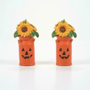 Department 56 Harvest Pumpkins Milk Cans #6007681 NEW Halloween (FREE SHIPPING) - Picture 1 of 2