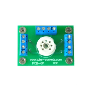 1pc 6pin PCB Tube Sockets Experiment Boards for Tube Project Prototype Test - Picture 1 of 3