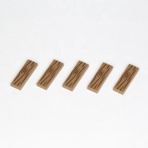 5x LEGO® Fließe 1x3 Holz bedruckt dunkel beige (63864pb133) (Dark Tan) NEU - Picture 1 of 1