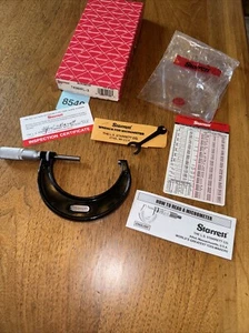NOS Starrett T436XFL-3 Außenmessschraube 2"-3" 0001" präzise Messung unbenutzt - Bild 1 von 12