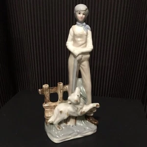 Vintage Man And Dog Country Figurine - Bild 1 von 9