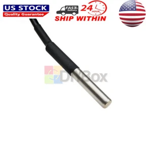 1PC DS18B20 Temperature Sensor Temperature Probe Stainless Waterproof 1M New US - Picture 1 of 4