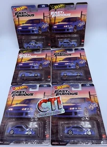 2023 HOT WHEELS PREMIUM FAST & FURIOUS CUSTOM ACURA INTEGRA SEDAN GSR - LOT OF 6 - Picture 1 of 2