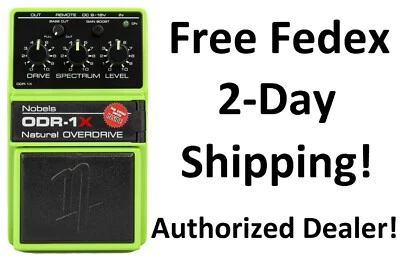 Nuevo pedal de efectos para guitarra Nobels ODR-1X Natural Overdrive Foto 1 de 4