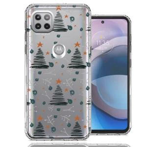 For Motorola One 5G Ace Holiday Christmas Trees Double Layer Phone Case - Picture 1 of 1