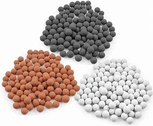 Ersatz Anionen Mineral Perlen für Duschkopffilter, grau rot weiß 100g  - Bild 1 von 7