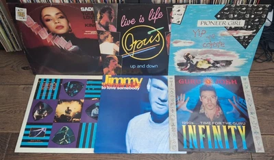 Job Lot - 80s - 11x12" Singles - U2, Sade, Opus, Madonna,David Bowie,Grace Jones - Image 1 of 4