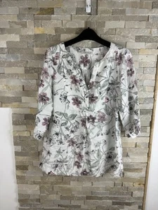 Laura Ashley women’s size 12 100% linen floral top blouse - Picture 1 of 7