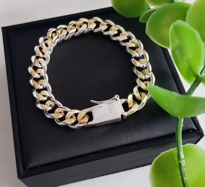 925 Silber PANZER ARMBAND Panzerkette Massiv Figaro Anker ARM KETTE Königskette - Bild 1 von 4