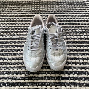 -Adidas Womens Samba Rose Lux Luster Metallic Silver Low Top Sneakers 5.5 - Picture 1 of 7