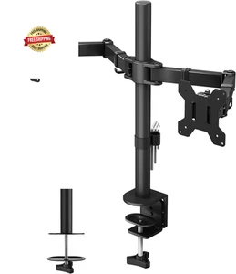 BONTEC Dual Monitor Stand, Adjustable Arm Desk Mount for 13-27 Black - Picture 1 of 7