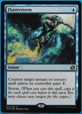 Flusterstorm FOIL Iconic Masters NM Blue Rare MAGIC CARD (ID# 504508) ABUGames - Image 1 of 2