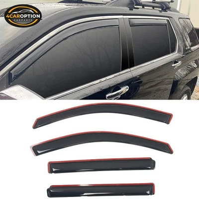 In-Channel Window Visors Fits 10-17 GMC Terrain Rain Sun Guard Vent Deflector - Image 1 of 4