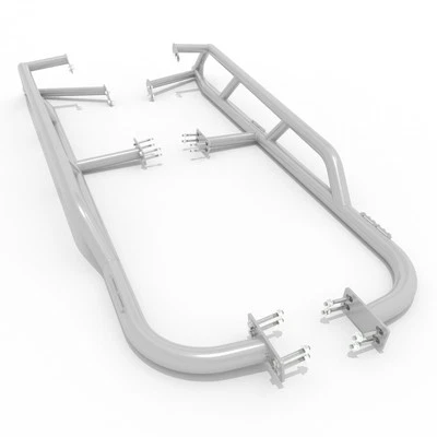 Deslizadores de roca HMF para Honda Talon 4 (19-25) plateados Foto 1 de 4