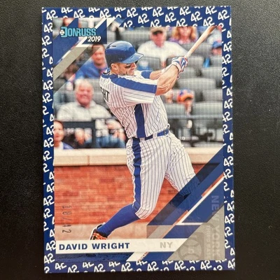 Donruss #92 David Wright 42 SP 18/42 2019 New York Mets  Foto 1 de 2
