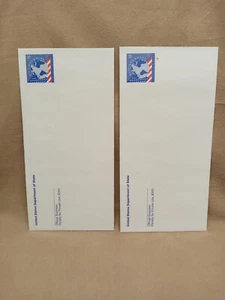 USPS Stamped Envelopes - UNUSED - Official Consular UO86a 52¢ & UO87a 75¢ - Picture 1 of 5