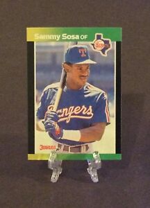 1989 Donruss Baseball’s Best #324 SAMMY SOSA  Rookie Set Break RC NM+