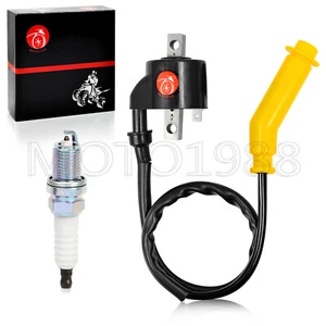 Ignition Coil & Spark Plug For Honda Foreman 500 TRX500 FE FM FPM FPE 2005-2011 - Picture 1 of 12