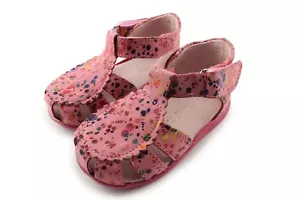 Kornecki Close toe girls leather sandals (05331 N Fuxia) (made in Poland) - Picture 1 of 7