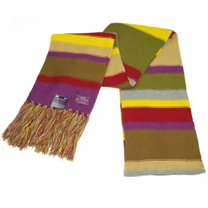 Bufanda Doctor Who - Regalo Oficial BBC Dr Who 4to Doctor Tom Baker Bufanda Temporada 12 - Imagen 1 de 18
