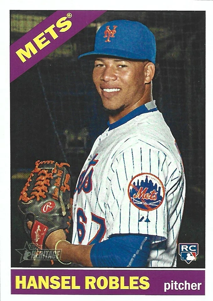 2015 Topps Heritage #612 Hansel Robles rookie card, Boston Red Sox  - Image 1 of 1