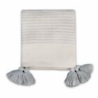 VINTAGE STYLE SHRUTI STRIPED PATTERN GREY THROW BLANKET NEW WITH TAGS